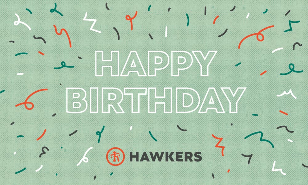 Hawkers Happy Birthday